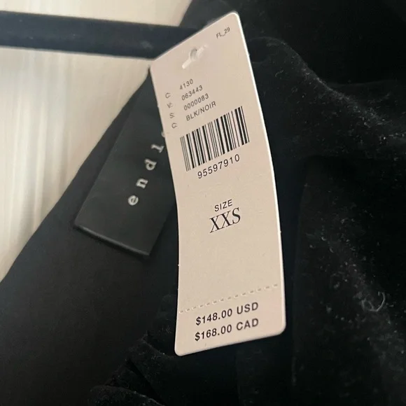 Anthropologie Velvet Bow Dress - Picture 2 of 2